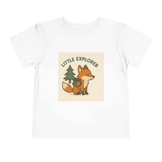 Little Explorer Toddler Tee — Cute Fox Camping Shirt for Kids - Our Life in Color: Parenting Beyond The Lines